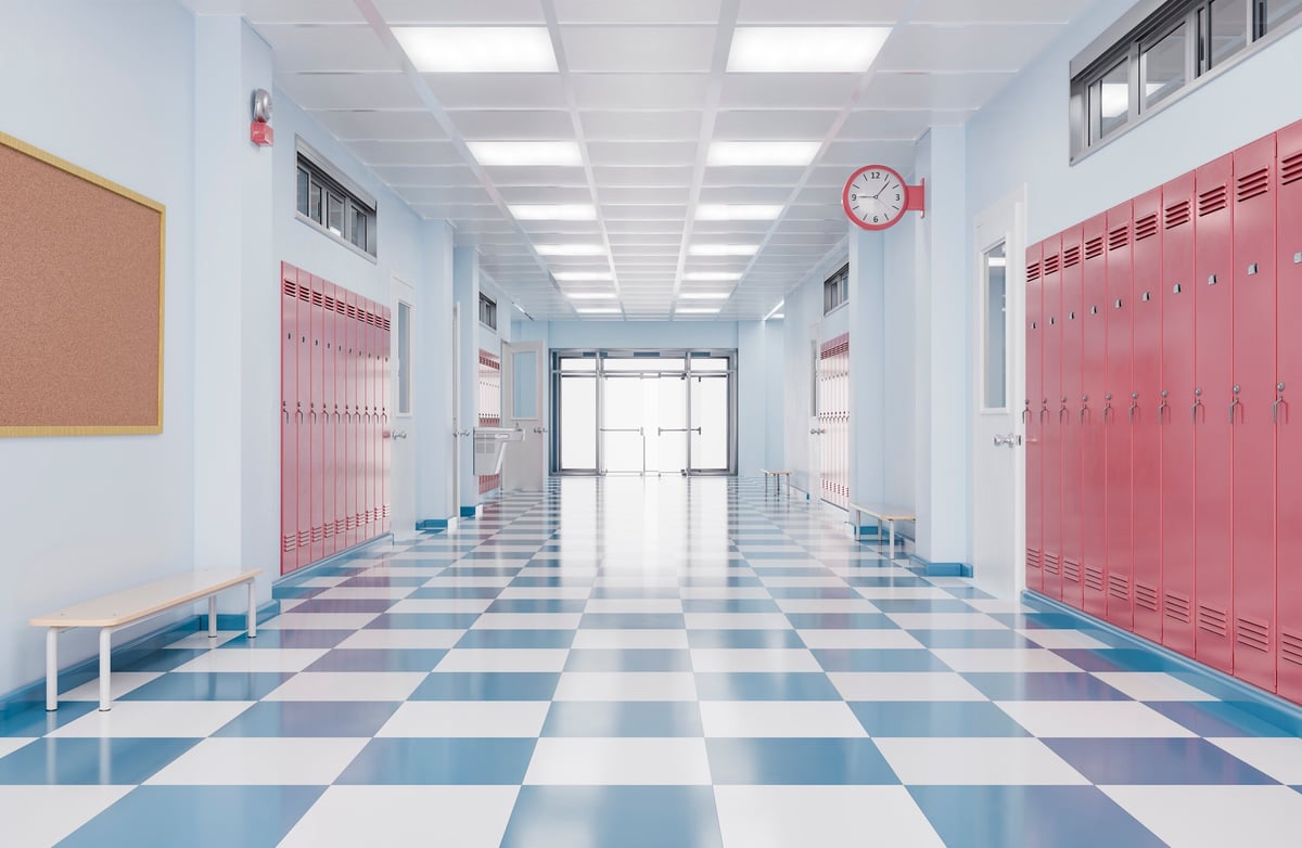 Modern school building