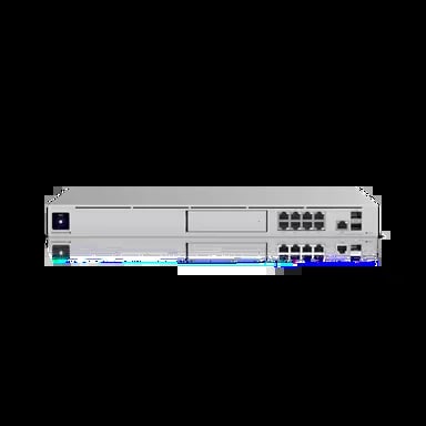 Network rack-mounted server with multiple Ethernet ports and indicator lights